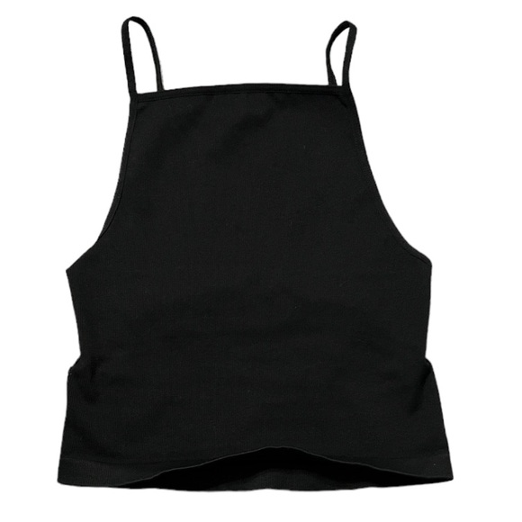 Free People Movement Tighten Up Keyhole Long Tank Top Black NWOT - Picture 5 of 8